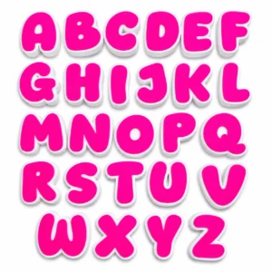 Chunky Letters – Letterkralen 6 mm – Bag Charm & Sleutelhanger
